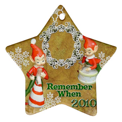 Elf Elves Bells Remember When 2010 Ornament  137 By Ellan Front