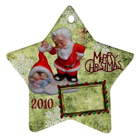 Santa Baby Angels Merry Christmas 2010 Ornament  143 By Ellan Front
