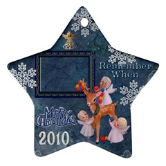 Angels reindeer remember when 2023 ornament 162 - Ornament (Star)