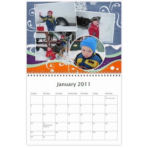 2011 Calendar By Angela Cole Jan 2011