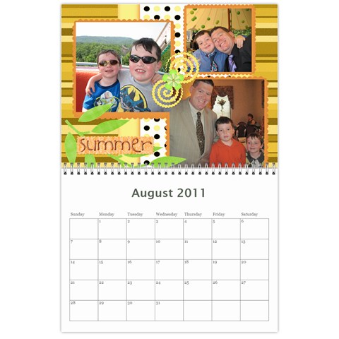 2011 Calendar By Angela Cole Aug 2011