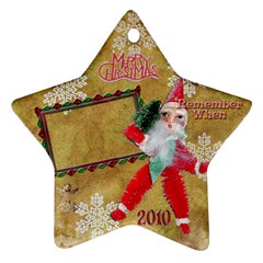 santa remember when 2010 ornament 173 - Ornament (Star)