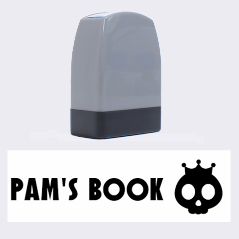 Pam s Book 1.4 x0.5  Stamp