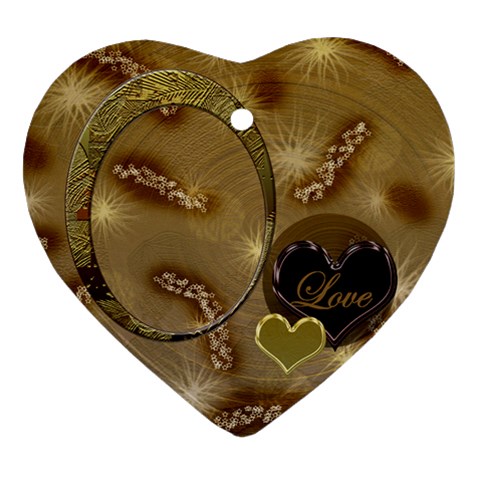 Love Oval1 Ornament By Ellan Front