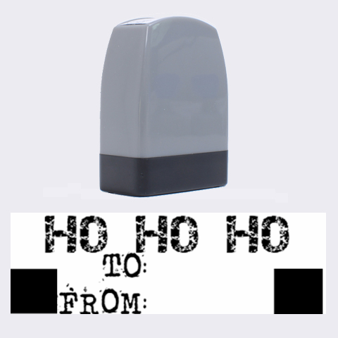 Ho Ho Ho Christmas Present Rubber Stamp By Lil 1.4 x0.5  Stamp