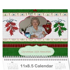 Xmas calendar 2009-for danny-finished - Wall Calendar 11  x 8.5  (12-Months)