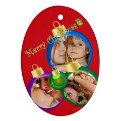 xmas kids - Ornament (Oval)