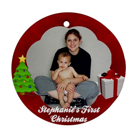 Baby s First Christmas Or Other Customizable Ornament By Angela Front