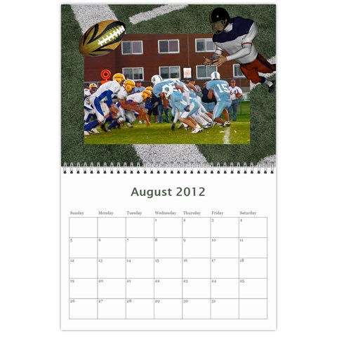 Football Calendar By Spg Aug 2012