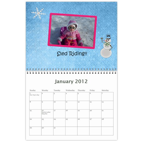 Calendar By Cathy Jan 2012