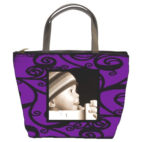 Fantasia Classic Purple Bucket Bag By Catvinnat Front