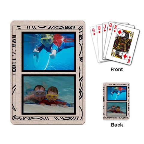 Fantasia Classic Twinpic Playing Cards By Catvinnat Back