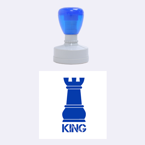 King By Wood Johnson 1.5 x1.5  Stamp