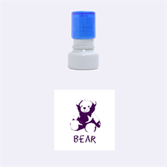 Bear - Rubber Stamp Round (Small)