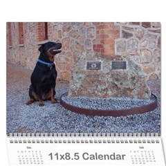ROTTI PUPPY DOG CALANDER - Wall Calendar 11  x 8.5  (12-Months)