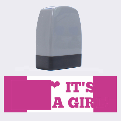 It s A Girl Rubber Stamp By Lil 1.4 x0.5  Stamp