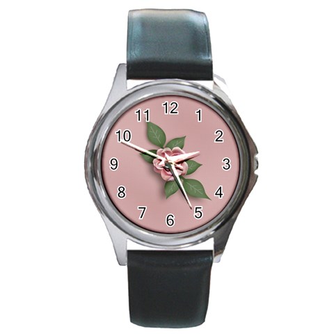 Round Metal Watch Front