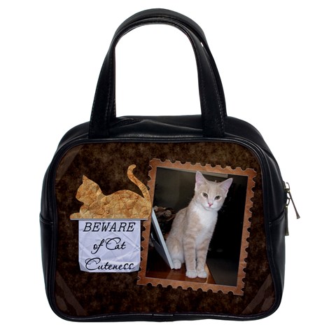 Cat Cuteness Classic Handbag By Lil Front