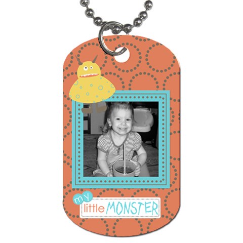 Little Monster Dog Tag 2 By Martha Meier Front