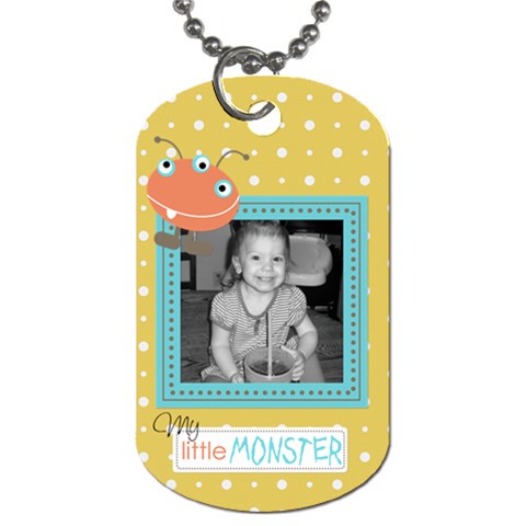 Little Monster Dog Tag 4 By Martha Meier Front