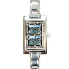Fantasia classic twin frame charm watch - Rectangle Italian Charm Watch