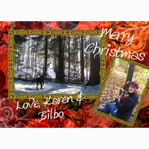 Final Christmas Card 2010 By Billy 7 x5  Photo Card - 38