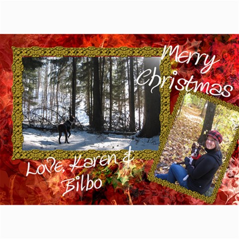 Final Christmas Card 2010 By Billy 7 x5  Photo Card - 49