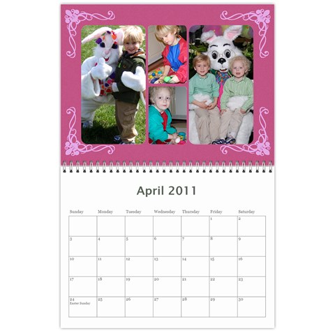 2011 Calendar By Jessica Apr 2011