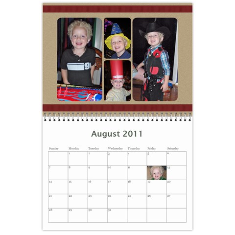 2011 Calendar By Jessica Aug 2011