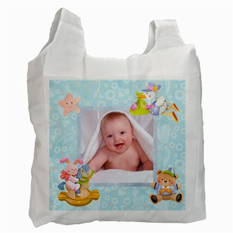 Blanky Bunny Newborn Baby Recycle Bag 2 Sides By Catvinnat Front