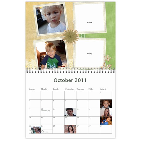 Moms Family Calender By Michelle Oct 2011
