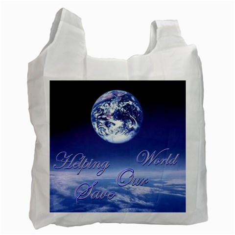 Helping Save Our World Recycle Bag By Ellan Front