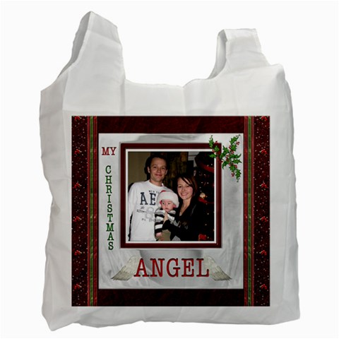 My Christmas Angel Recycle Bag By Lil Front