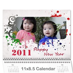 In-Thu_2011 calendar - Wall Calendar 11  x 8.5  (12-Months)