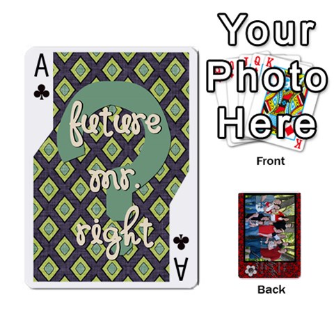 Ace Family Playing Cards By Shari Front - ClubA