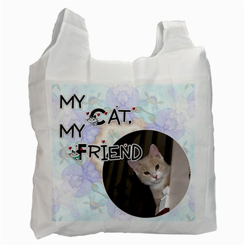 My Cat, My Friend Recycle Bag By Lil Front