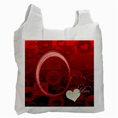 I Heart You 10 Love Pink Recycle Bag By Ellan Front