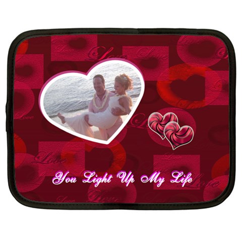 You Light Up My Life Heart 13 Inch (xl) Netbook Case By Ellan Front