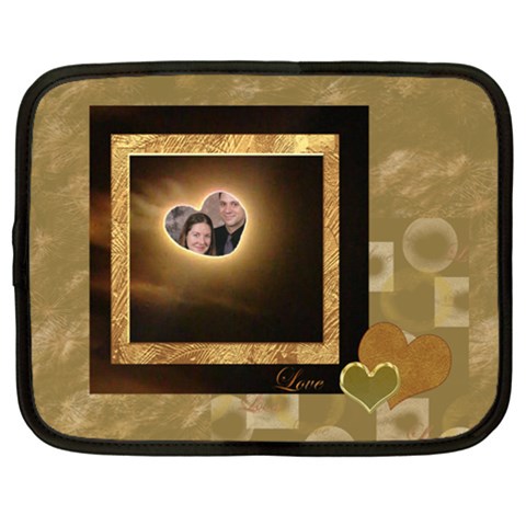I Heart You Moon 15 13 Inch (xl) Netbook Case By Ellan Front