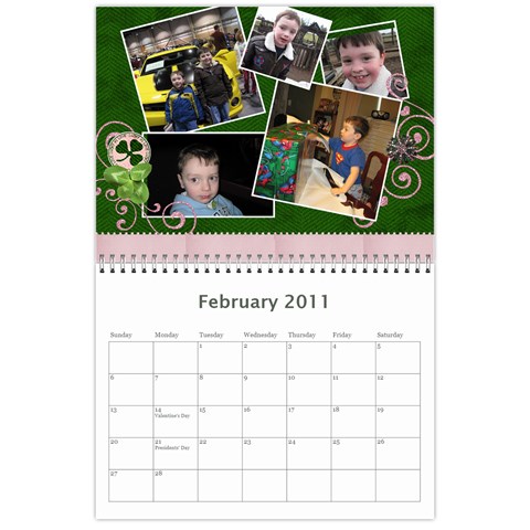 Dad s 2011 Calendar By Angela Cole Feb 2011
