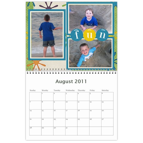 Dad s 2011 Calendar By Angela Cole Aug 2011