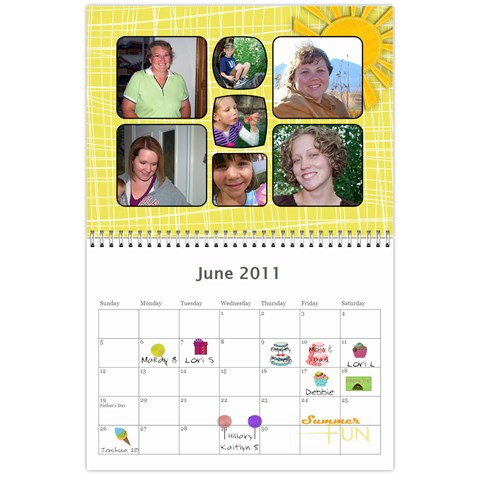 Mom s Calendar By Linda Larsen Jun 2011