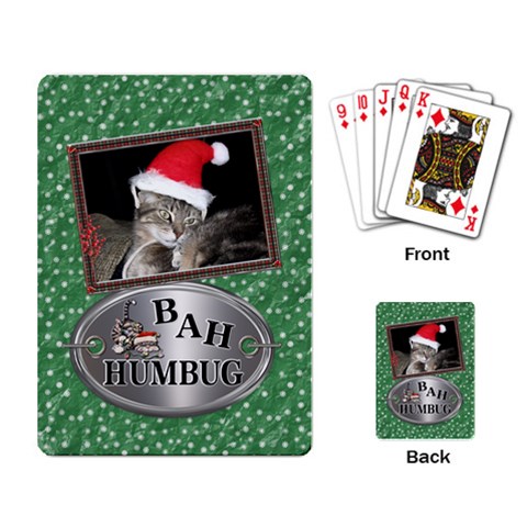 Bah Humbug Playing Cards By Lil Back