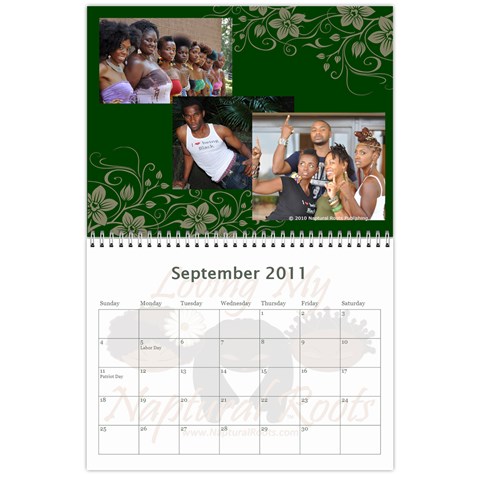 Naptural Roots 2011 Calendar By Leanne Dolce Sep 2011