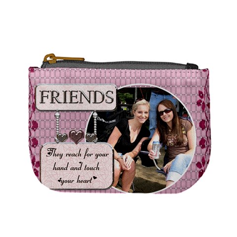 Friends Pink Mini Coin Purse By Lil Front