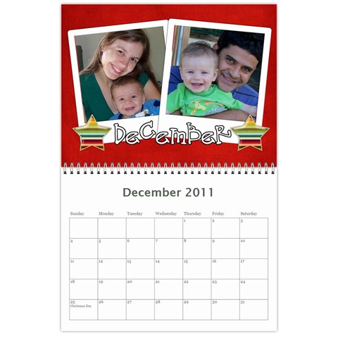 Calendario Gabriel By Thais Dec 2011