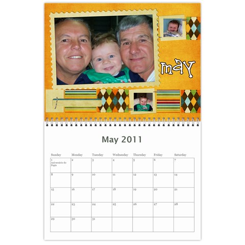 Calendario Gabriel By Thais May 2011