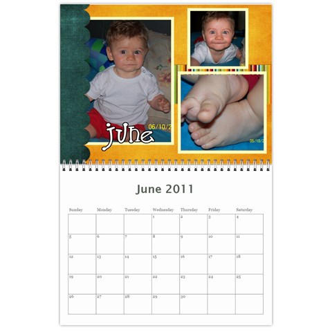 Calendario Gabriel By Thais Jun 2011