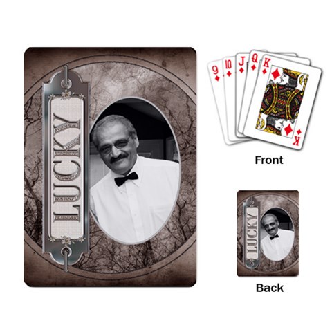 Lucky Playing Cards By Lil Back