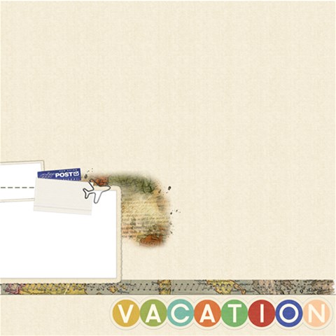 Scrapdzines  Vacation Scrapbook Page By Denise Zavagno 12 x12  Scrapbook Page - 1